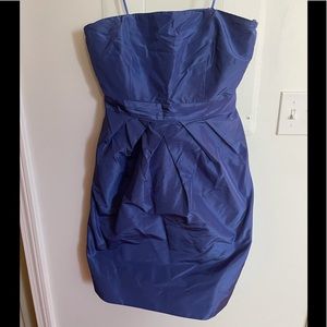J Crew blue strapless dress